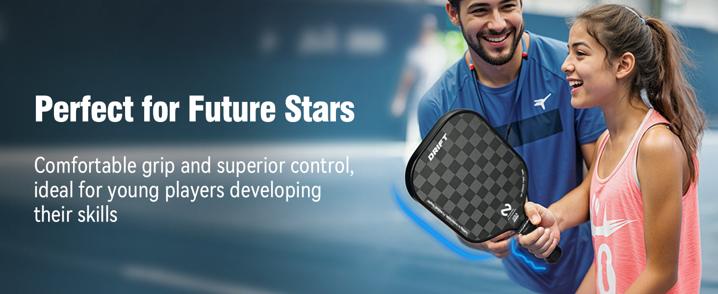 niupipo 18K Carbon Fiber Pickleball Paddle USAPA Approved Drift
