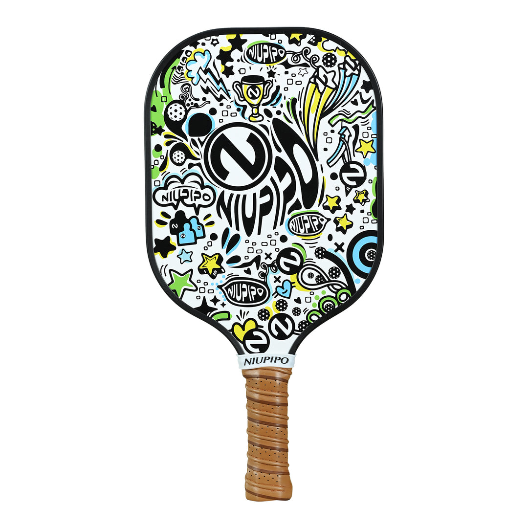 Niupipo Pickleball Paddles Set Of 2 USAPA Pro Graphite MX-06 Racquet Bag Balls