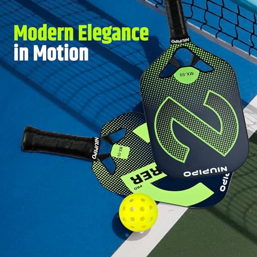 niupipo 2024 Pro Pickleball Paddle - Carbon Fiber Textured Surface Pickleball Paddles