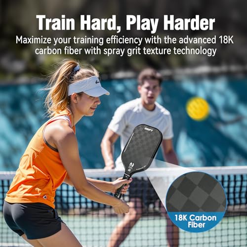 ピックルボール パドル NIUPIPO 18K 生カーボン USAPA承認 D niupipo 18K Carbon Fiber Pickleball Paddle USAPA Approved Drift