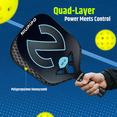 niupipo 2024 Pro Pickleball Paddle - Carbon Fiber Textured Surface Pickleball Paddles