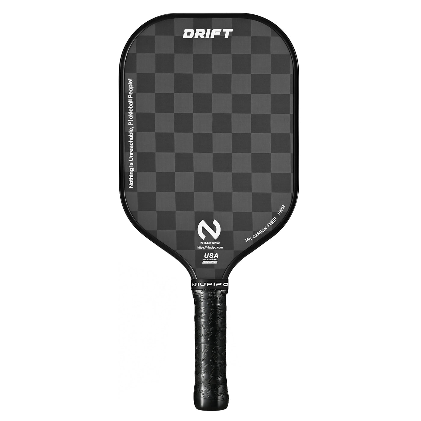 niupipo 18K Carbon Fiber Pickleball Paddle USAPA Approved Drift