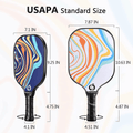 MX-23 Parent-kids 4 Pickleball Paddles Set - niupipo