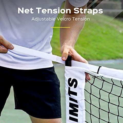 Wooden Black & Red Pickleball Paddles Set Combo including 4 Wooden Paddles, Portable Pickleball Net, 9 Pickleball Balls