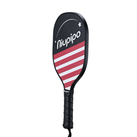 Wooden Black&Red Pickleball Paddles Set of 4 - niupipo