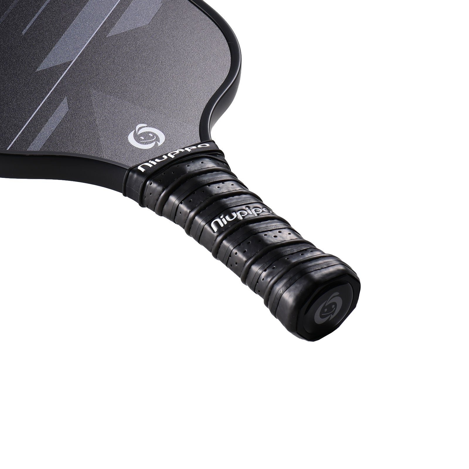 Fiberglass Black & Gray Pickleball Paddles Set of 2 - niupipo