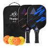 Fiberglass Blue & Orange Pickleball Paddles set of 2 - niupipo