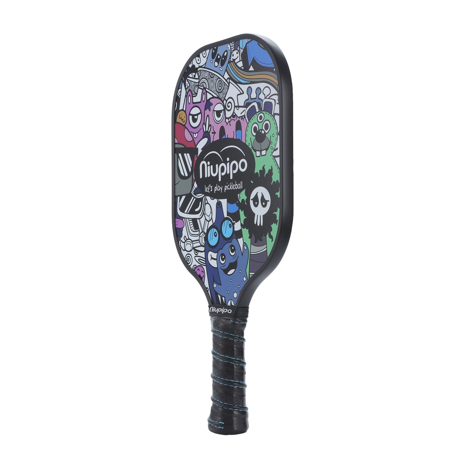 Fiberglass Cartoon Doodle Pickleball Paddles Set of 2 - niupipo