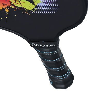Graphite Pickleball Paddle for Beginner Black Single with cover - niupipo